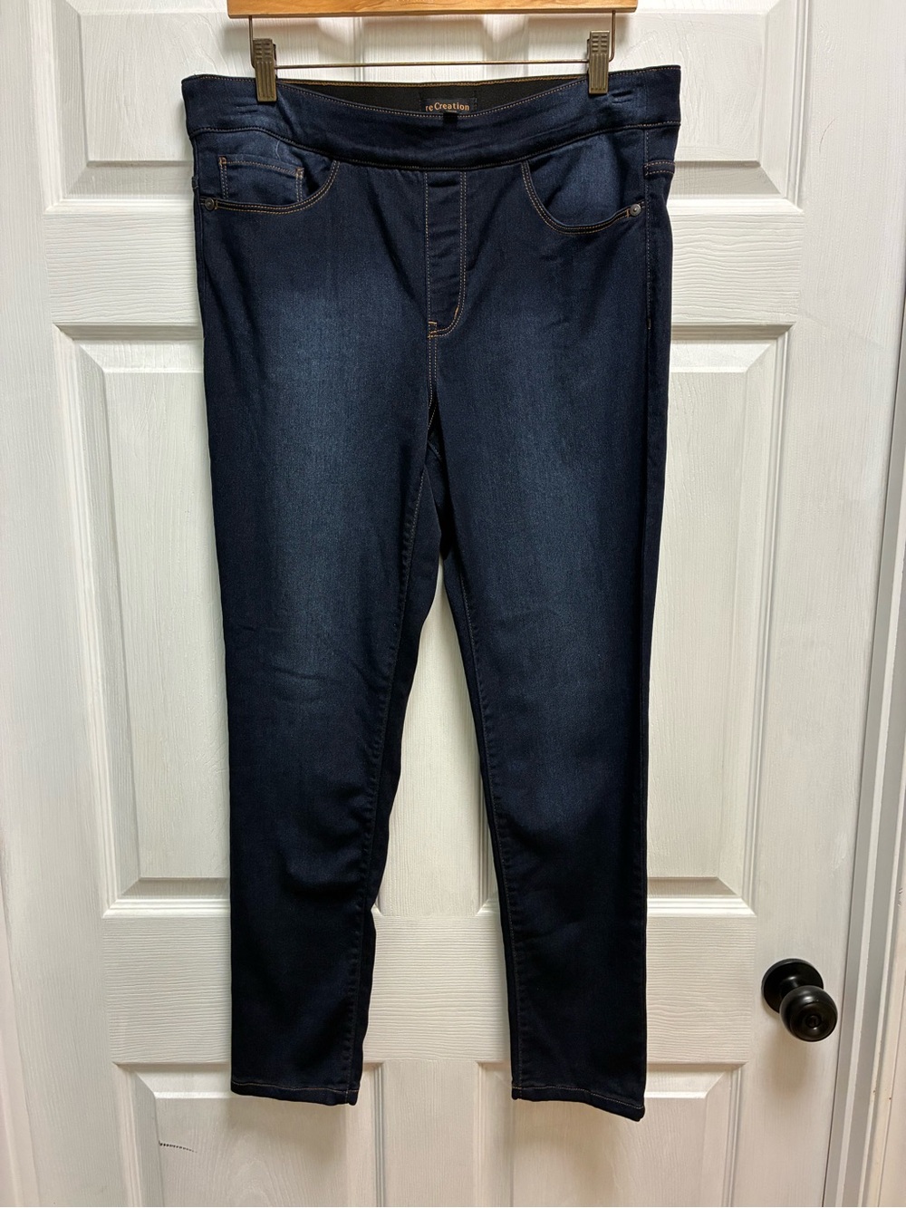 Recreation Dark Blue Women's Skinny Stretchy Jeans Size 12